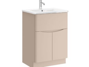 Zola Floor Standing 1Drawer 2 Door Unit Flax Beige Unit