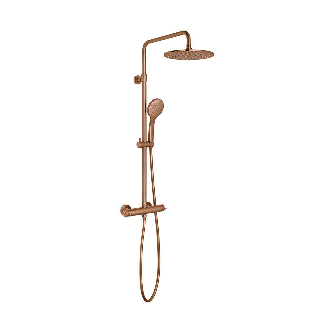 Round Thermostatic Shower Column